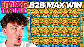 BACK TO BACK MAX WINS ON SNAKE'S TEMPLE!