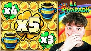 I FINALLY HIT THE GOLD CLOVER ON LE PHAROAH!