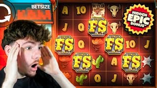 I HIT A 5 SCATTER BONUS ON LE COWBOY!