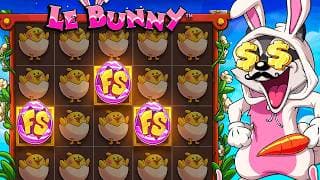 I SPUN INTO A HUGE BONUS ON THE NEW LE BUNNY!
