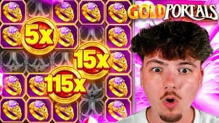 HUNTING HUGE WINS ON GOLD PORTALS! (NEW FIRE PORTALS)
